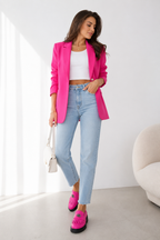 Pantofi Casual Dama Florența culoare magenta box