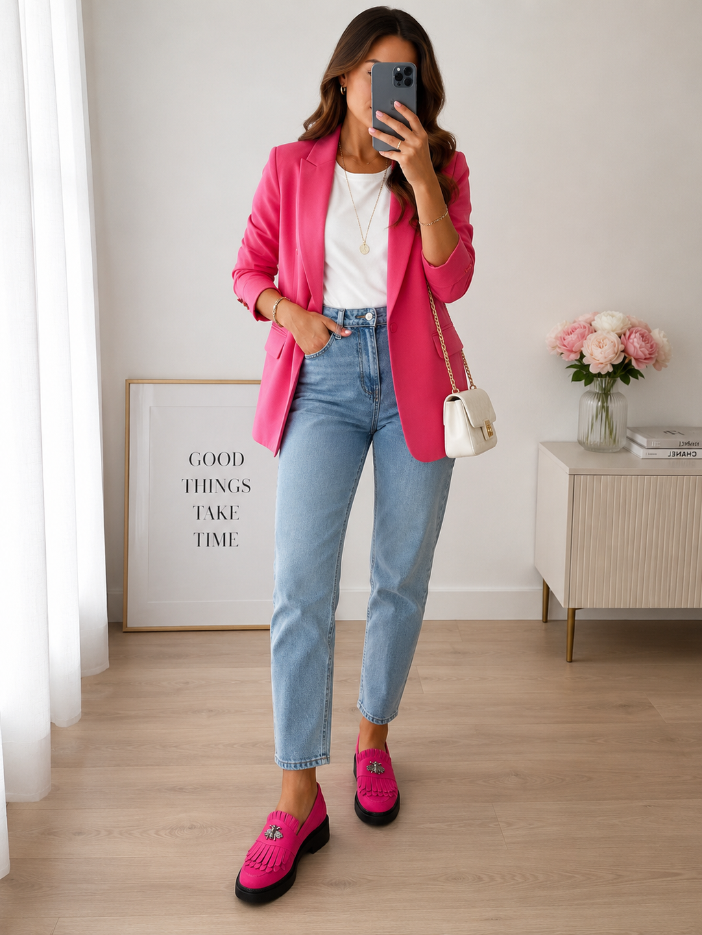 Pantofi Casual Dama Florența culoare magenta velur