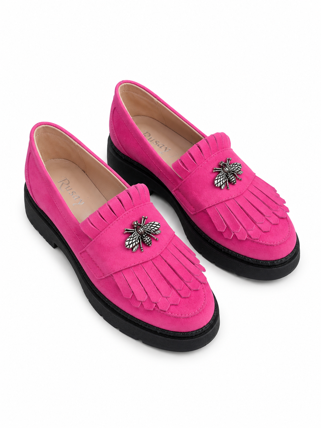 Pantofi Casual Dama Florența culoare magenta velur