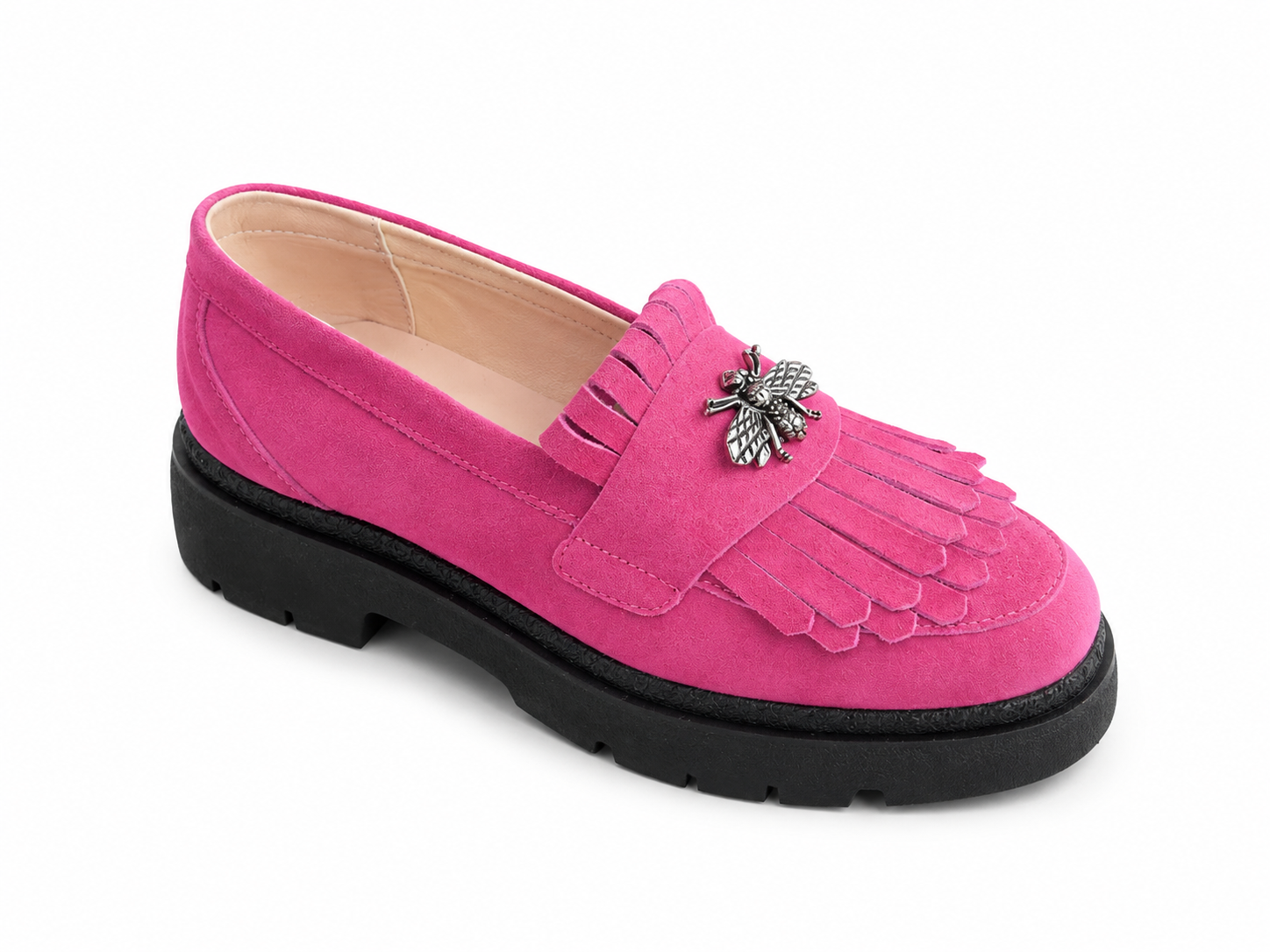 Pantofi Casual Dama Florența culoare magenta velur