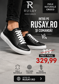 Adidasi Barbati Sneaker Croco Negru A
