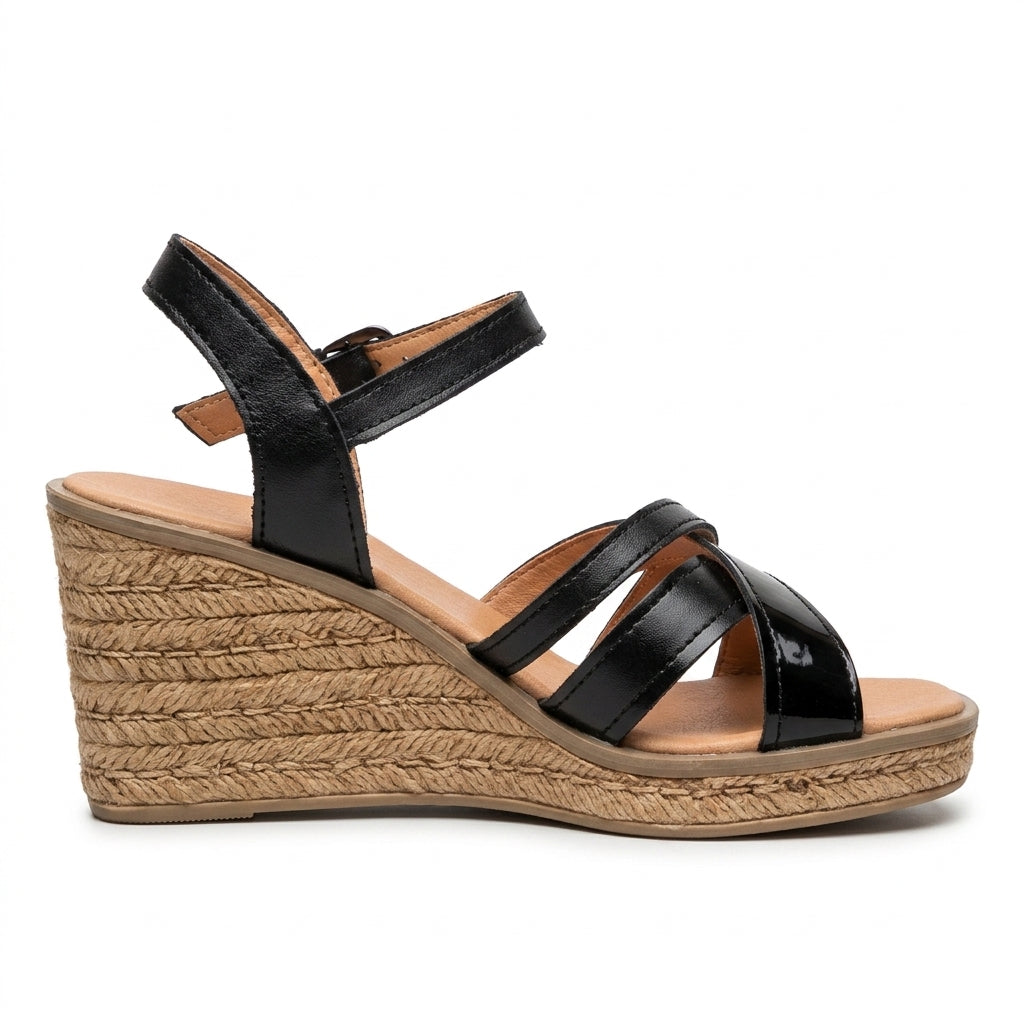 Sandale Dama Deea Negru-lac