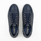 Pantofi Dama Casual Adidasi cod EMA Albastru+Negru tigrat