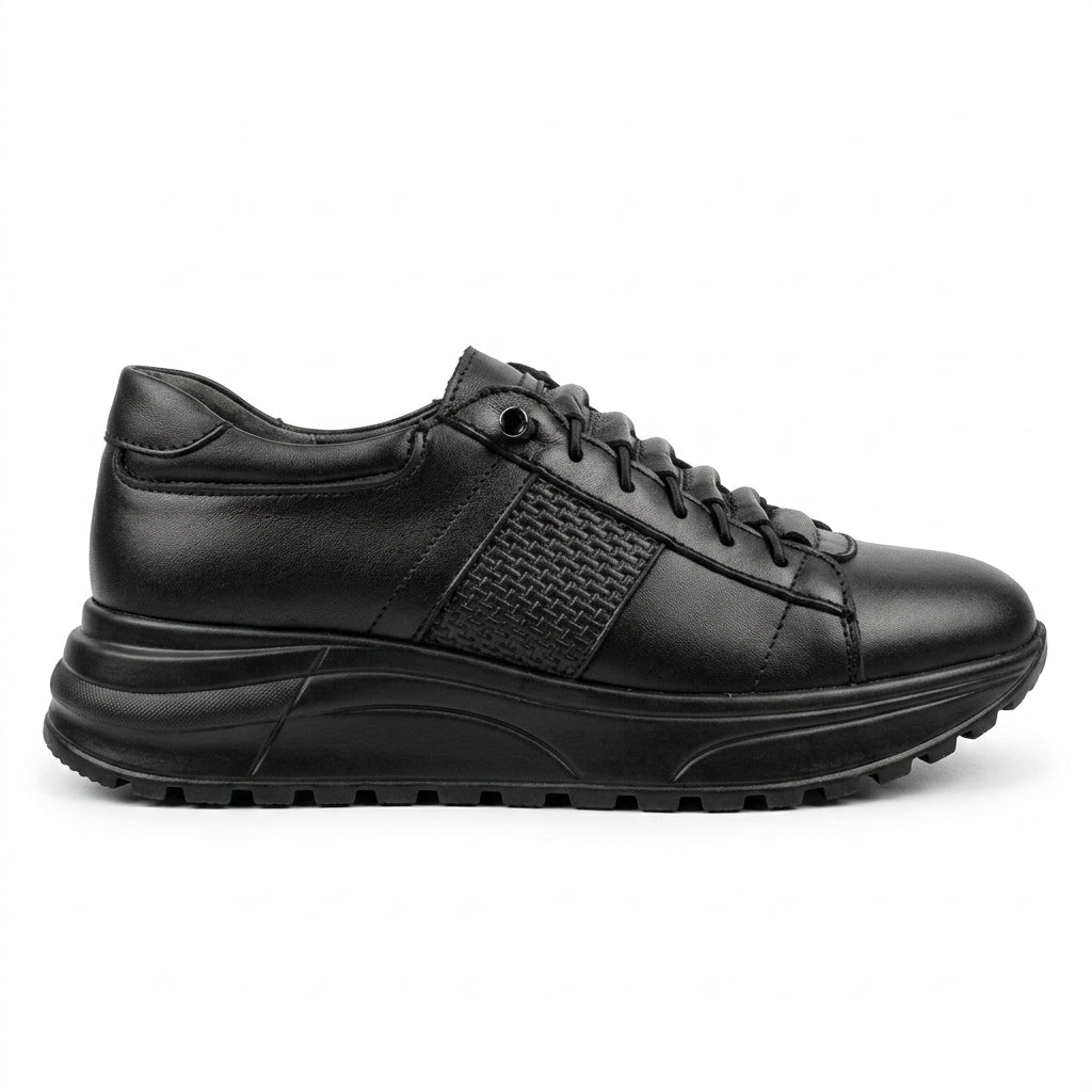 Pantofi Dama Casual Adidasi cod 19 Negru siret eleastic usor de incaltat