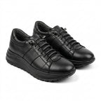 Pantofi Dama Casual Adidasi cod 19 Negru siret eleastic usor de incaltat