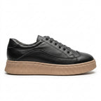 Pantofi Dama Casual Adidasi cod EMA Negru+ talpa bej