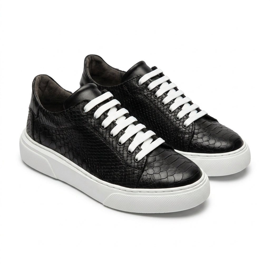 Adidasi Barbati Sneaker Croco Negru A