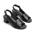 Sandale Dama 702 Negru toc 5 cm