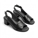 Sandale Dama 702 Negru toc 5 cm