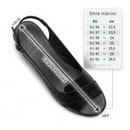 Sandale Dama 702 Negru toc 5 cm