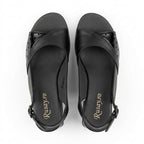 Sandale Dama Naomi negru toc 6,5 cm