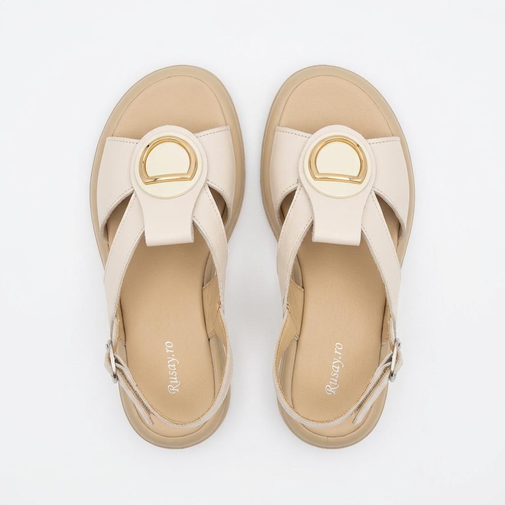 Sandale Dama 07 Crem