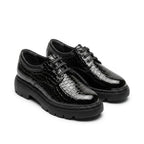 Pantofi Casual Dama 47 Croco Negru