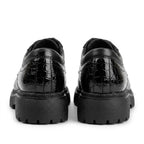 Pantofi Casual Dama 47 Croco Negru