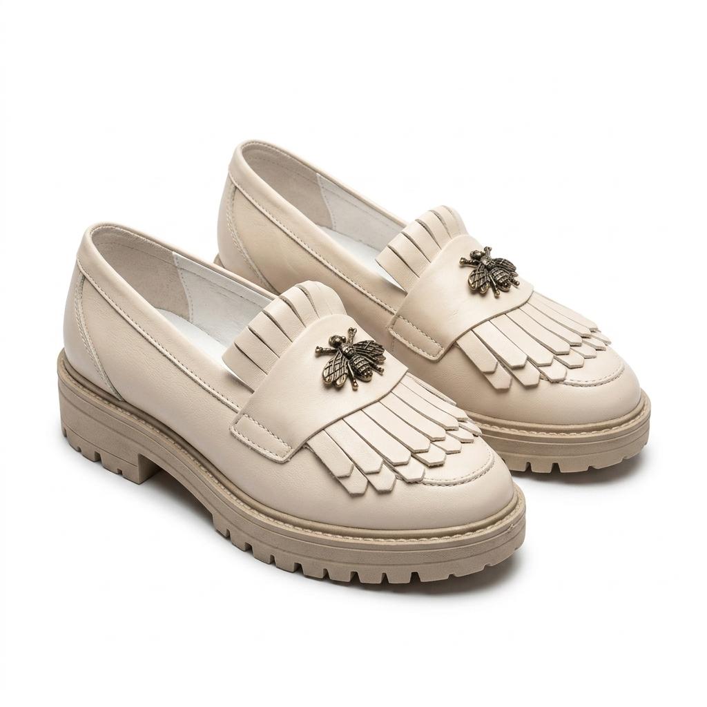 Pantofi Casual Dama Florența Bej