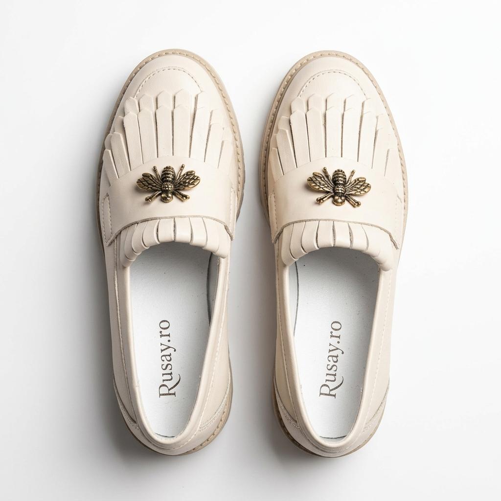 Pantofi Casual Dama Florența Bej